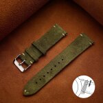 Typi - bracelet en daim souple a d�gagement rapide, bracelets de montre marron, bracelet en cuir de veau, ...