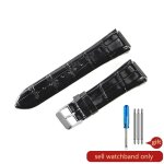 Typi - bracelet de montre en cuir de vachette vritable pour homme, motif crocodile, guess, w0247g3, ...