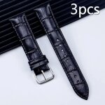 Typi - bracelets de montre en cuir vritable 12 / 14 / 16 / 18 / 20 / 22 / 24mm, boucle ardillon en acier, ...