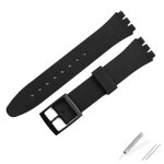 Typi - bracelet de montre en silicone pour etudiants, accessoires compatibles avec swatch 17mm 19mm, ...