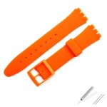 Typi - bracelet de montre en silicone pour etudiants, accessoires compatibles avec swatch 17mm 19mm, ...