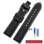 Typi - bracelet de montre universel en silicone pour homme, 22mm, pour citizen seatm fossil mido tianwang ...