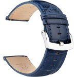 Tzf - bracelets de montre cuir de grain d'alligator 18mm 20mm 21mm 22mm, elgant bracelet montre cuir ...