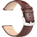 Tzf - bracelets de montre cuir de grain d'alligator 18mm 20mm 21mm 22mm, elgant bracelet montre cuir ...