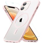 Tzf - coque pour iphone 12, coque iphone 12 pro compatible avec magsafe avec verre trempé, [protection ... Tzf - coque pour iphone 12, coque iphone 12 pro compatible avec magsafe avec verre trempé, [protection ...