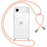 Tzf - coque pour iphone air avec cordon, transparente silicone housse avec rglable de collier anti - ...