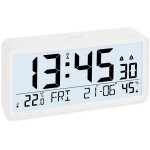 Tzf - reveil matin radiopiloté avec grand chiffres horloge numerique avec calendrier réveil numérique ... Tzf - reveil matin radiopiloté avec grand chiffres horloge numerique avec calendrier réveil numérique ...
