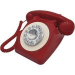 U2013 tlphone style vintage, classique et rtro, rouge - 44510