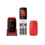 Uniwa v202t telephone clapet 2, 4 pouces 1500mah bluetooth lampe poche double sim 4g bouton telephone ...