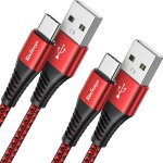 Usb c fast charging cable, [1m + 2m] type c charger usb a to usb c cable for samsung galaxy s25 s24 ultra ...