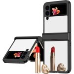 Vanbeek coque pour samsung galaxy z flip4 5g coque, combinaison galvanoplastie + miroir, protection charni�re, ...