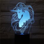 Veilleuse 3d a led en acrylique, thème licorne, luminaire décoratif d'intérieur, commande par téléphone ... Veilleuse 3d a led en acrylique, thème licorne, luminaire décoratif d'intérieur, commande par téléphone ...