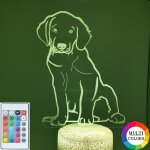 Veilleuse 3d a led pour animaux domestiques, dorée, thème de récupération, luminaire décoratif d'intérieur, ... Veilleuse 3d a led pour animaux domestiques, dorée, thème de récupération, luminaire décoratif d'intérieur, ...