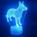 Veilleuse 3d a led pour enfants, thème chien, contrôle par téléphone intelligent, lampe de table, décoration ... Veilleuse 3d a led pour enfants, thème chien, contrôle par téléphone intelligent, lampe de table, décoration ...