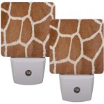 Veilleuses decoratives enfichables a motifs de peau de girafe avec capteur automatique intelligent, veilleuse ... Veilleuses decoratives enfichables a motifs de peau de girafe avec capteur automatique intelligent, veilleuse ...