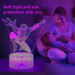 Veilleuse pour enfants 3d spider man lampe avec tlcommande smart touch 7 couleurs + 16 couleurs changeant ...