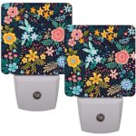 Veilleuses led avec capteur intelligent, sujets de fleurs, veilleuse pour chambre a coucher, couloir, ... Veilleuses led avec capteur intelligent, sujets de fleurs, veilleuse pour chambre a coucher, couloir, ...