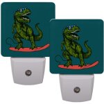 Veilleuses led en forme de dinosaure pour skateboard, decoration enfichable avec capteur automatique ...