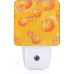 Veilleuse orange pamplemousse, capteur intelligent du crpuscule a l'aube, pour chambre a coucher, cuisine, ...