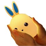 Veilleuse en vinyle lapin mignon lampe de table cadeau cratif ornement roman cratif unique smart led ...