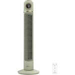 Ventilateur de colonne energysilence 1090 skyline retro smart green - 40 w, diamtre 81 cm, led et tlcommand ...