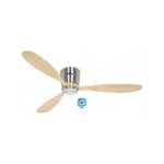 Ventilateur de plafond - casafan - casafan 313287w eco plano wood bn - nt - �132 cm - 3 pales bois - ...