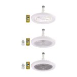 Ventilateur de plafond intelligent avec tlcommande, eclairage led, 30w, 3 vitesses, t - shirts d'massage, ...