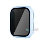 Verre + couvercle pour botier de montre apple 10 9 8 7 6 se 5, accessoire protecteur d'cran iwatch ...