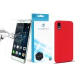 Verre trempe 3d + coque de protection souple silicone rouge pour iphone 7 / 8 / se 2020 4. 7  - visiodirect ...