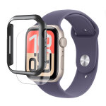 Verre tremp� 3d incurv� avec bords noir pour apple watch series se 3 2025 40mm 1, 57  + coque de protection ...
