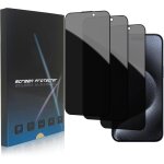 Verre tremp� anti espion compatible avec iphone 15 pro 6. 1 , 3 pi�ces couverture compl�te film de confidentia ...