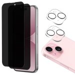 Verre tremp� anti espion pour iphone 15 plus et protection cam�ra [pack 2] film vitre protection phonillico� ...