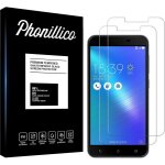Verre tremp� pour asus zenfone 3 max plus zc553kl [pack 2] film vitre protection ecran ultra resistant ...