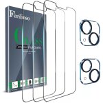 Verre tremp con u pour iphone 13 mini 3 pices hd film vitre protection ecran avec 2 pices camra arrire ...