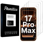 Verre tremp pour iphone 17 pro max [pack 4] film vitre protection ecran phonillico