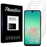 Verre tremp� pour samsung galaxy a26 5g [pack 4] film vitre protection ecran phonillico�