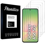 Verre tremp� pour samsung galaxy a56 5g [pack 4] film vitre protection ecran phonillico�