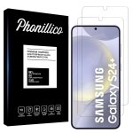 Verre tremp pour samsung galaxy s24 plus [pack 2] film vitre protection ecran phonillico