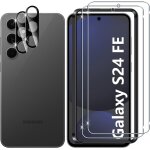 Verre tremp pour samsung galaxy s25 fe 5g, 2 + 2 pices protection ecran + camra arrire protecteur ...