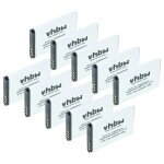 Vhbw 10x batterie compatible avec alcatel lucent 8242 dect t�l�phone portable (650mah, 3, 7v, li - ion) ...
