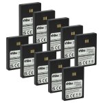 Vhbw 10x batterie compatible avec alcatel omnitouch 8118, 8128 t�l�phone fixe sans fil (950mah, 3, 7v, ...