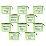 Vhbw 10x batteries compatible avec bt verve 450 sms, 450 red, 450 single, 450 treo, 450 quad t�l�phone ...