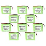 Vhbw 10x batteries compatible avec medion life s63006, s63022, e63038, s63049, s63088 t�l�phone fixe ...