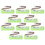 Vhbw 10x batteries compatible avec medion life s63085, s63112 t�l�phone fixe sans fil (500mah, 2, 4v, ...