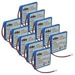 Vhbw 10x batterie remplacement pour aastra bkb 201 010 / 1, fa01302005, fa83601195 pour t�l�phone fixe ...