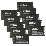 Vhbw 10x batterie remplacement pour aastra dk512009, a600st1, 23 - 001080 - 00, 23 - 001059 - 00 pour ...