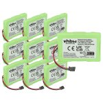 Vhbw 10x batterie compatible avec siemens gigaset 3000 micro, 3015 micro, 3010 micro tlphone fixe sans ...