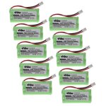 Vhbw 10x batteries compatible avec siemens gigaset al110, al110a, a260 trio, a265, a345 t�l�phone fixe ...