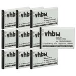 Vhbw 10x batterie compatible avec siemens gigaset sl910a, sl910h, sl910 t�l�phone fixe sans fil (1050mah, ...