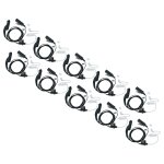 Vhbw 10x oreillette compatible avec motorola apx 4000 p25, apx 4000, apx 6000 radio talkie - walkie avec ...